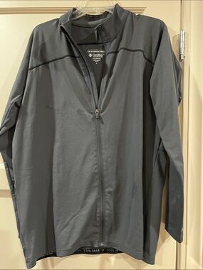 Coolibar Men's Dark Gray Lightweight Full-Zip Shirt Jacket